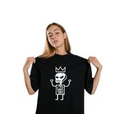 Unisex Organic Oversized Streetwear Tee – High Neck Minimalist Style